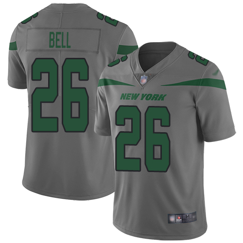 New York Jets Limited Gray Youth LeVeon Bell Jersey NFL Football #26 Inverted Legend->new york jets->NFL Jersey